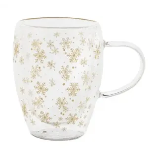 Christmas glass thermo mug - AP800151 (ANDA#01T)